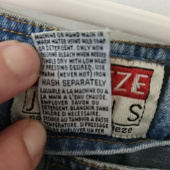 VINTAGE SQUEEZE JEANS FITTED BUTTON UP FITTED DENIM HALTER/TAN TOP WMS SZ 12 NWT - Picture 6 of 13